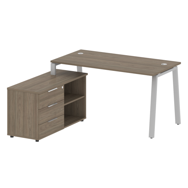 Рабочая станция на А-образном м/к с опорной тумбой левая БА.РС-СТС-2.3 Л