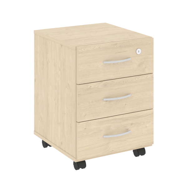 Тумба подкатная (3 ящика, с замком) В.ТМ-3