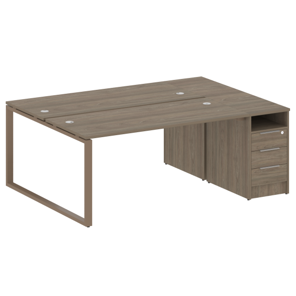 Рабочая станция на О-образном м/к с опорной тумбой БО.РС-СТП-2.4