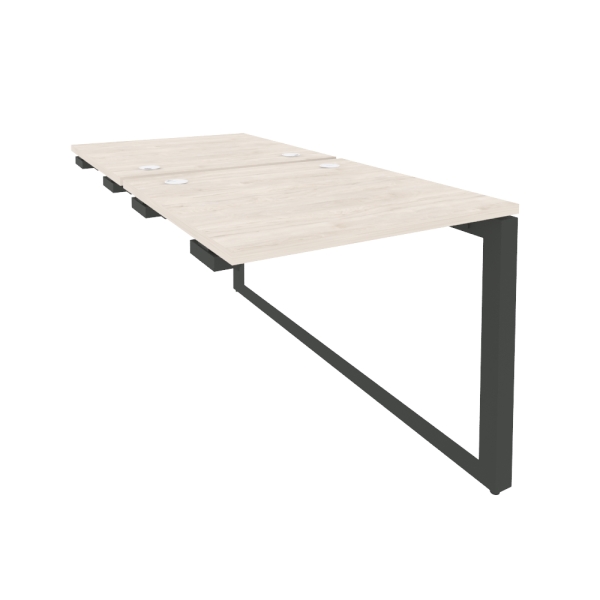 Стол-приставка двойной на О-образном м/к к опорым элем. O.MО-D.SPR-0.8