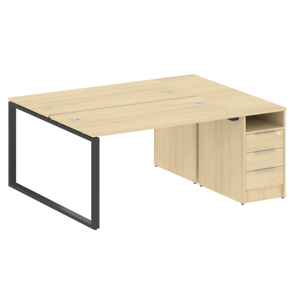 Рабочая станция на О-образном м/к с опорной тумбой БО.РС-СТП-2.3