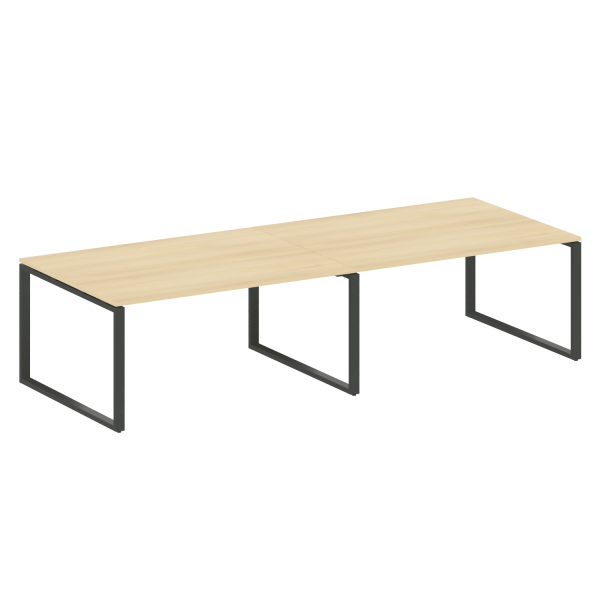 Переговорный стол (2 столешницы) на О-образном м/к БО.ПРГ-2.4