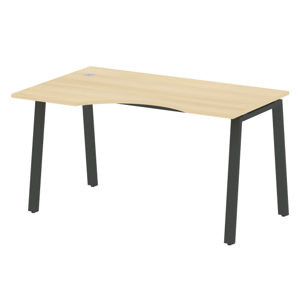 Стол криволинейный левый на А-образном м/к БА.СА-2 Л