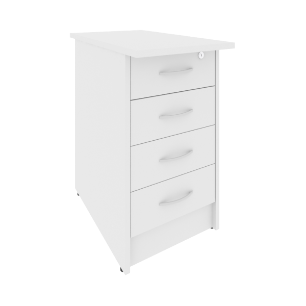 Тумба приставная (4 ящика фолдинг, с замком) А.ТП-4.2F