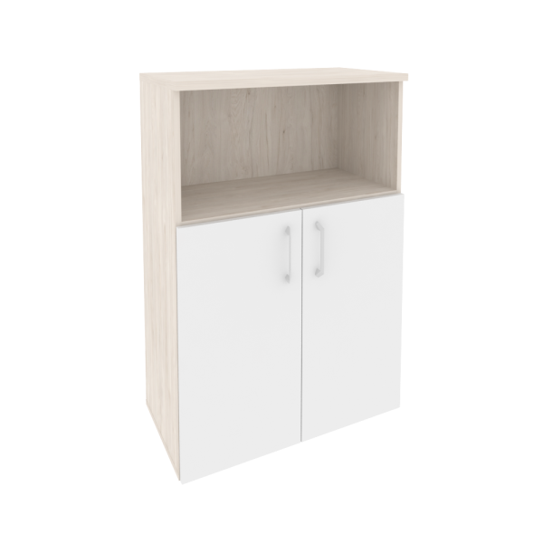 Шкаф средний широкий (2 низких фасада ЛДСП) O.ST-2.1