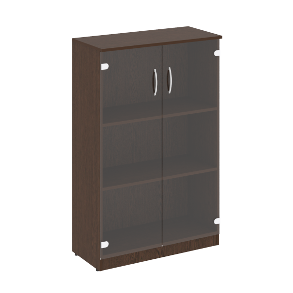 Шкаф средний широкий (2 средние двери стекло) В.СТ-2.4