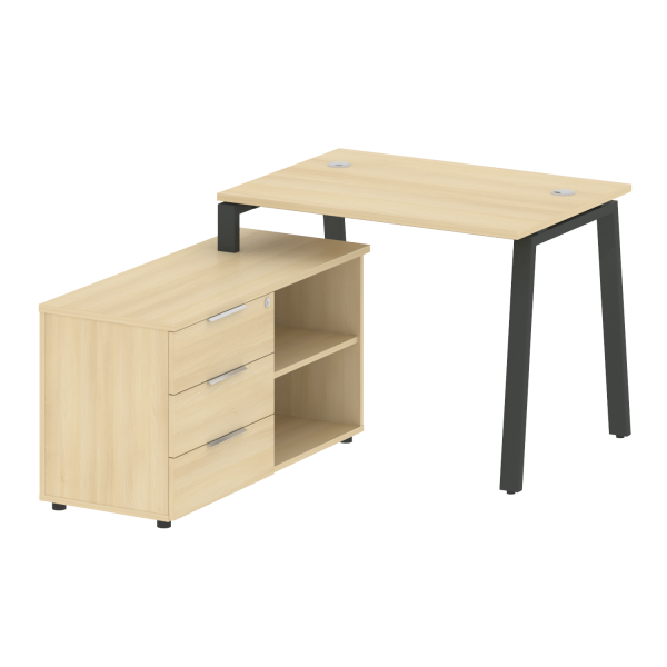 Рабочая станция на А-образном м/к с опорной тумбой левая БА.РС-СТС-2.1 Л