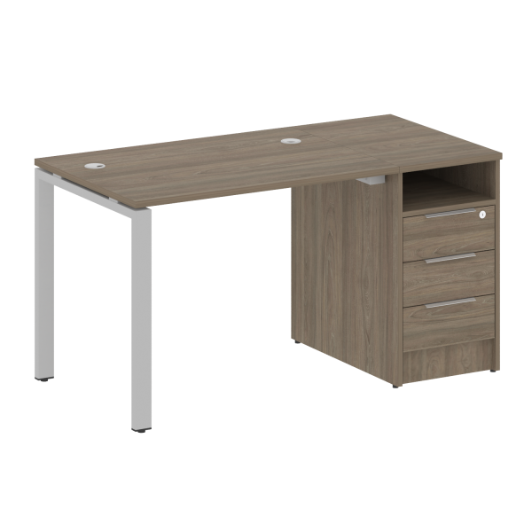 Рабочая станция на П-образном м/к с опорной тумбой БП.РС-СТП -1.1