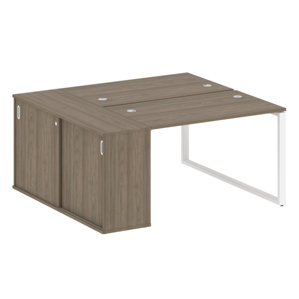Рабочая станция на О-образном м/к с опорным шкафом-купе БО.РС-СШК-1.2