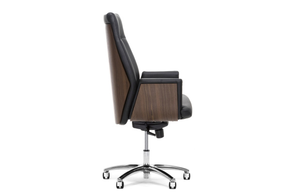 ZEUS/A КРЕСЛО РУКОВОДИТ Ч/ОРЕХ ОРЕХ/ЧЕРНЫЙ ZEUS/A NUT Dakota black