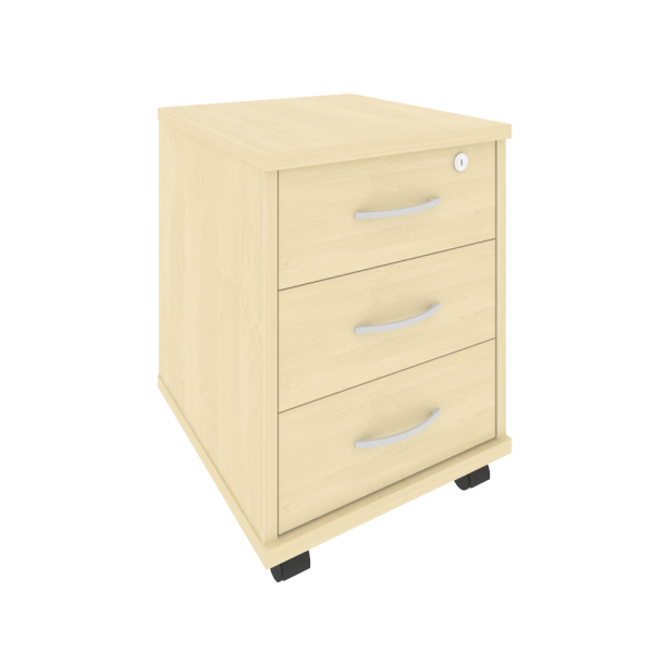 Тумба подкатная (3 ящика фолдинг, с замком) А.ТМ-3F