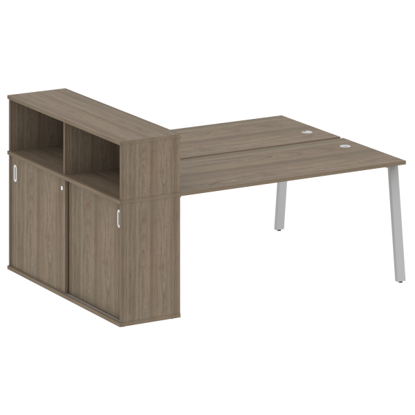 Рабочая станция на А-образном м/к с опорным шкафом-купе БА.РС-СШК-2.4