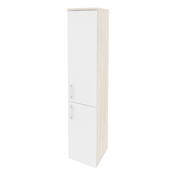 Шкаф высокий узкий правый (1 низкий фасад ЛДСП + 1 средний фасад ЛДСП) O.SU-1.3(R)