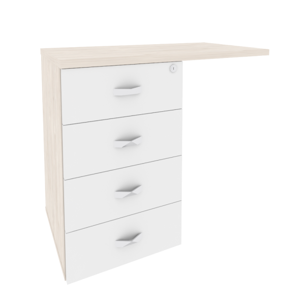 Тумба приставная (универсальная л/пр) O.TPU-4