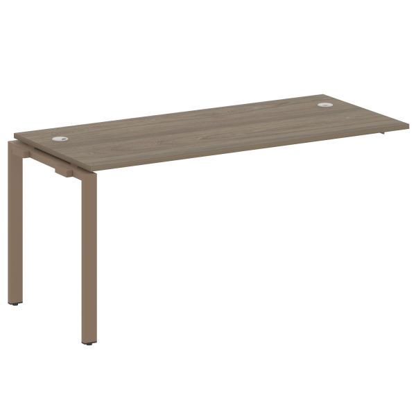 Проходной наборный элемент рабочей станции на П-образном м/к (проходная опора Б.ОСП-72, столешница, БП.ПРС-СП-1.4