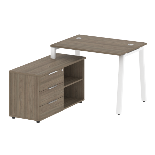 Рабочая станция на А-образном м/к с опорной тумбой левая БА.РС-СТС-2.1 Л