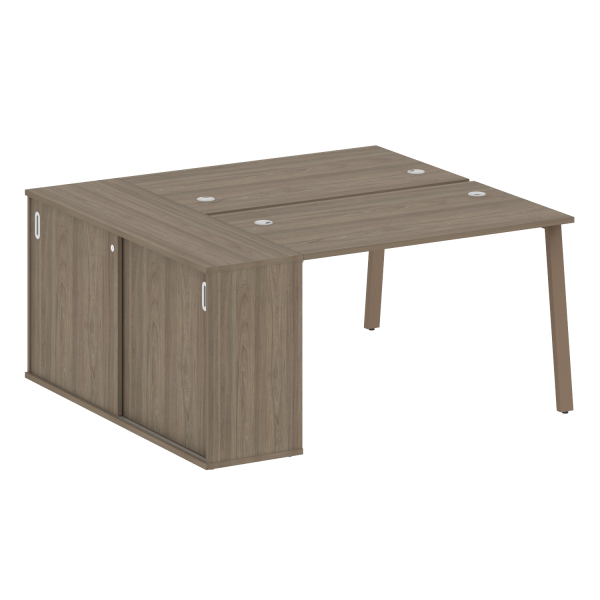 Рабочая станция на А-образном м/к с опорным шкафом-купе БА.РС-СШК-1.2