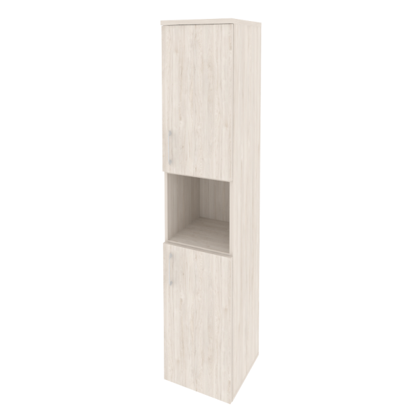 Шкаф высокий узкий правый (2 низких фасада ЛДСП) O.SU-1.5(R)