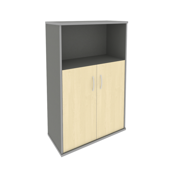 Шкаф средний широкий (2 низкие двери ЛДСП) А.СТ-2.1