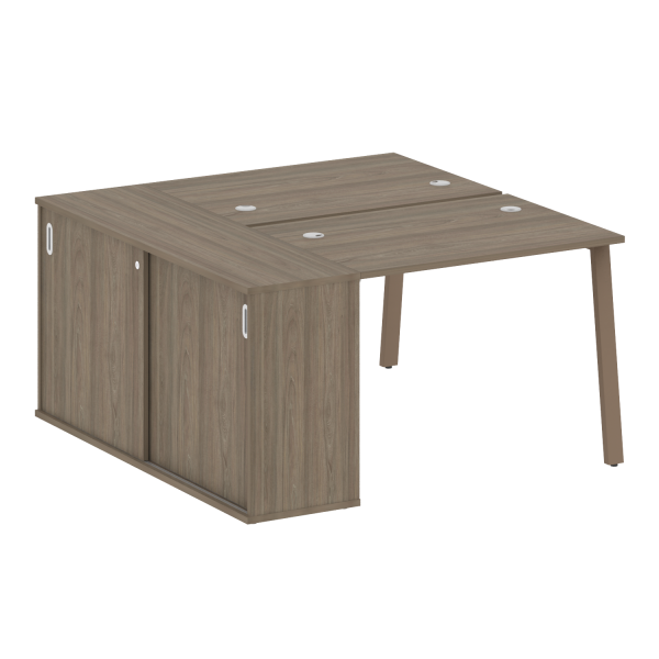 Рабочая станция на А-образном м/к с опорным шкафом-купе БА.РС-СШК-1.1