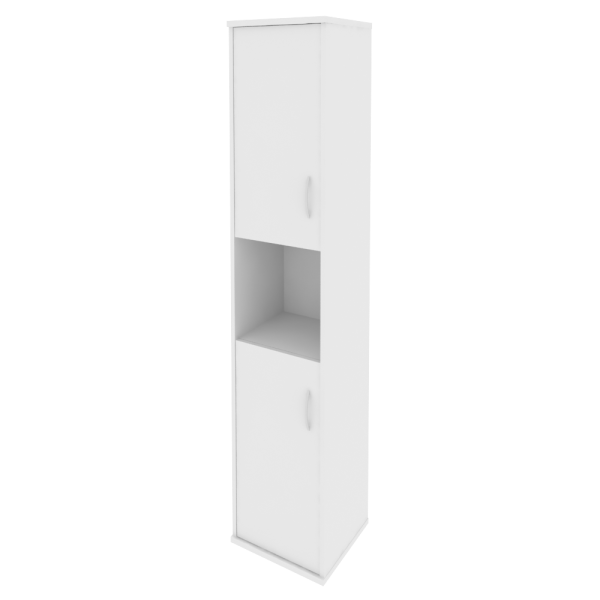 Шкаф высокий узкий левый/правый (2 низкие двери ЛДСП) А.СУ-1.5 Л/Пр