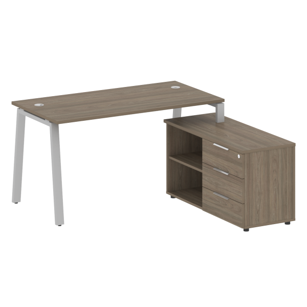 Рабочая станция на А-образном м/к с опорной тумбой правая БА.РС-СТС-2.3 Пр