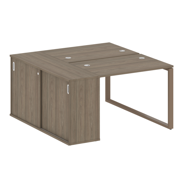 Рабочая станция на О-образном м/к с опорным шкафом-купе БО.РС-СШК-1.1