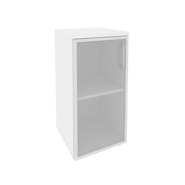 Шкаф низкий узкий левый (1 низкий фасад стекло в раме) O.SU-3.2R(L)