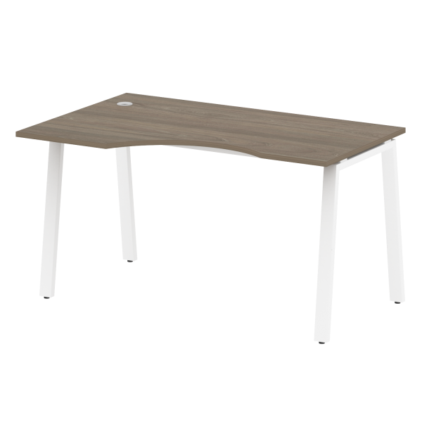 Стол криволинейный левый на А-образном м/к БА.СА-2 Л