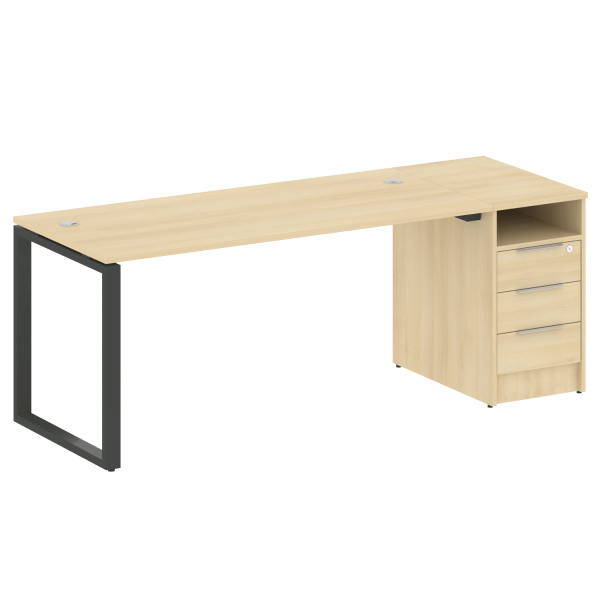 Рабочая станция на О-образном м/к с опорной тумбой БО.РС-СТП -1.4