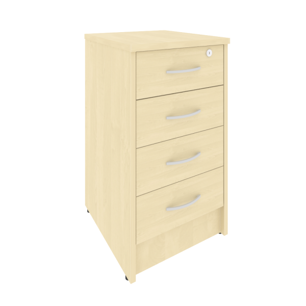 Тумба приставная (4 ящика фолдинг, с замком) А.ТП-4F