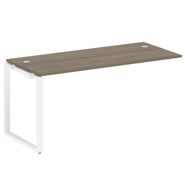 Проходной наборный элемент рабочей станции на О-образном м/к (проходная опора Б.ОСП-72, столешница, БО.ПРС-СП-1.4