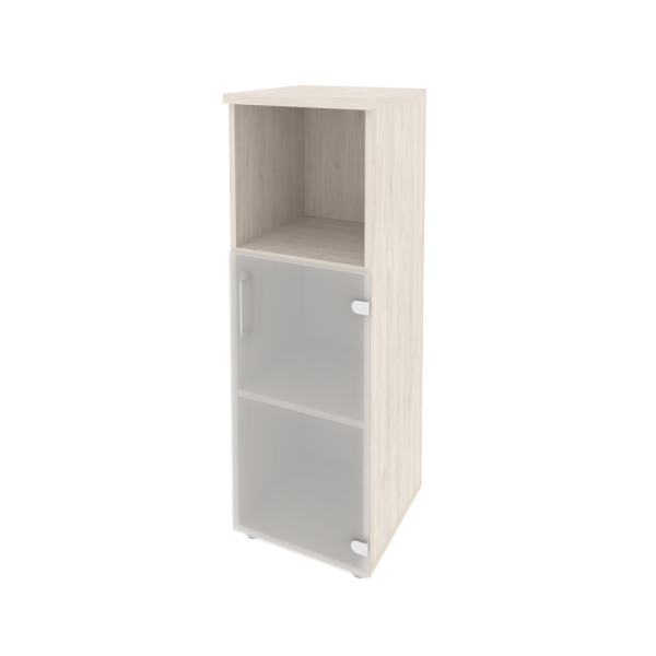 Шкаф средний узкий правый (1 низкий фасад стекло) O.SU-2.2(R)