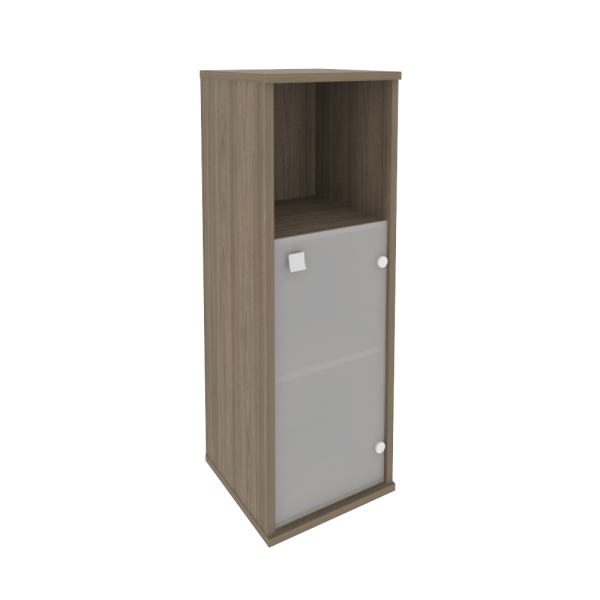 Шкаф средний узкий левый/правый (1 низкая дверь стекло) Л.СУ-2.2 Л/Пр