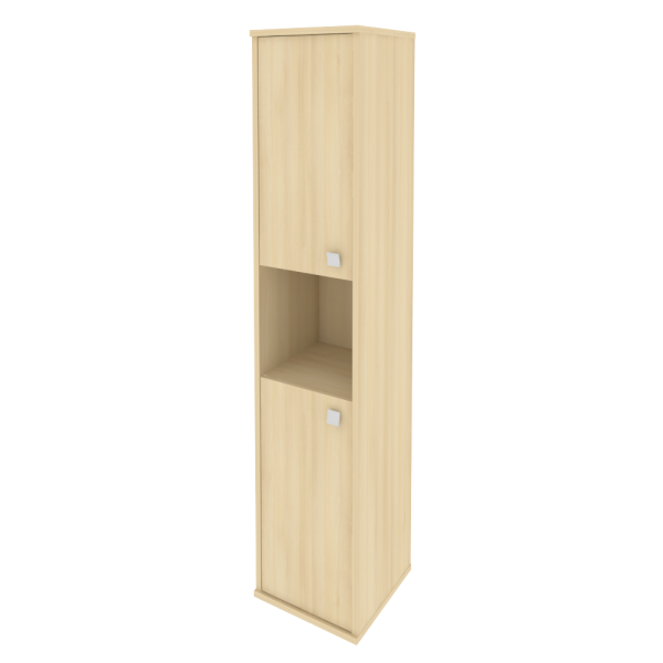 Шкаф высокий узкий левый/правый (2 низкие двери ЛДСП) Л.СУ-1.5 Л/Пр