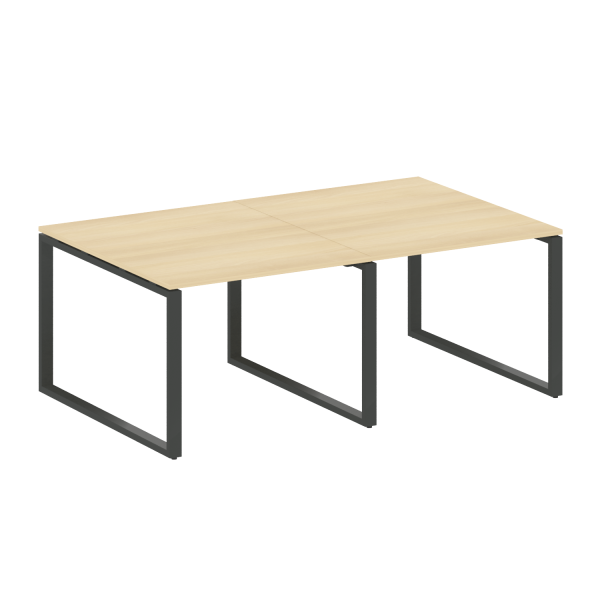 Переговорный стол (2 столешницы) на О-образном м/к БО.ПРГ-2.1