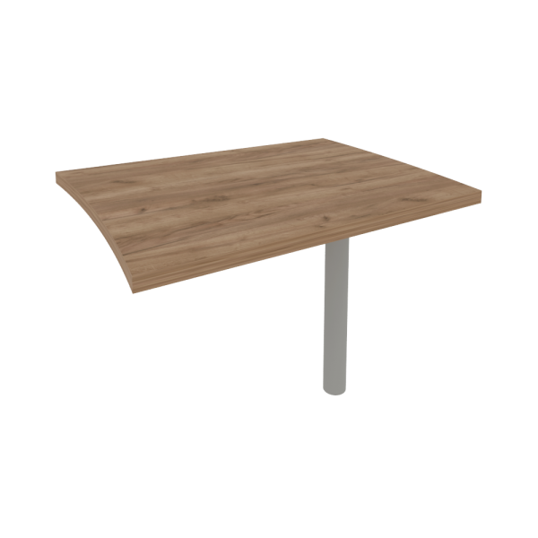 Брифинг-приставка для криволинейного стола (опора КО-1 в комплекте) KB-3