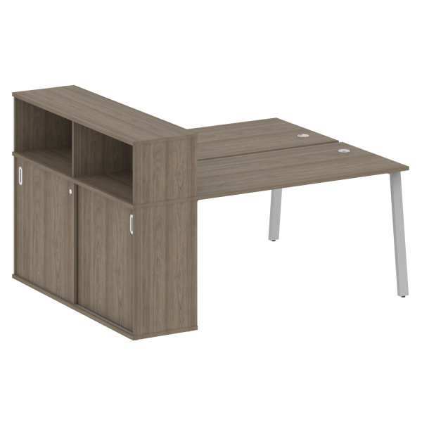 Рабочая станция на А-образном м/к с опорным шкафом-купе БА.РС-СШК-2.3