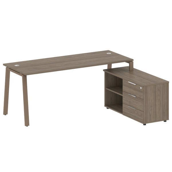 Рабочая станция на А-образном м/к с опорной тумбой правая БА.РС-СТС-2.5 Пр