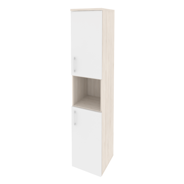 Шкаф высокий узкий правый (2 низких фасада ЛДСП) O.SU-1.5(R)