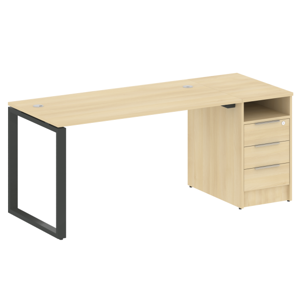 Рабочая станция на О-образном м/к с опорной тумбой БО.РС-СТП -1.3