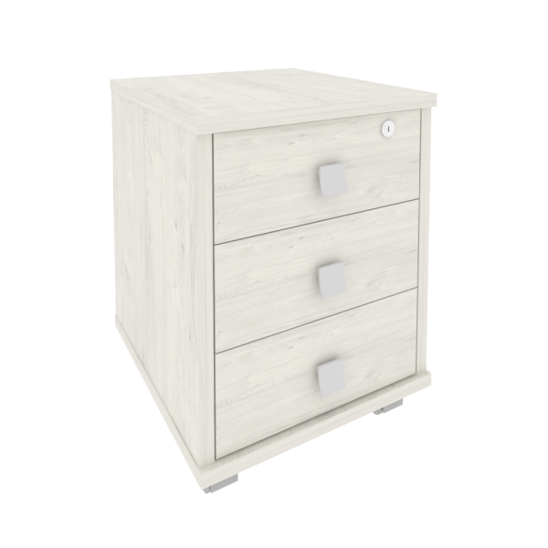 Тумба подкатная (3 ящика, с замком) Л.ТМ-3