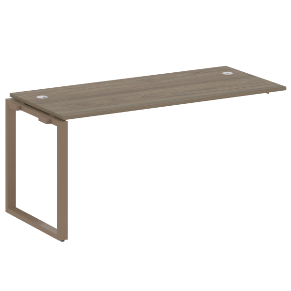 Проходной наборный элемент рабочей станции на О-образном м/к (проходная опора Б.ОСП-72, столешница, БО.ПРС-СП-1.4