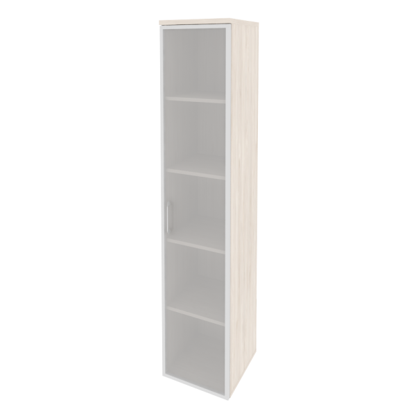 Шкаф высокий узкий правый (1 высокий фасад стекло в раме) O.SU-1.10R(R)