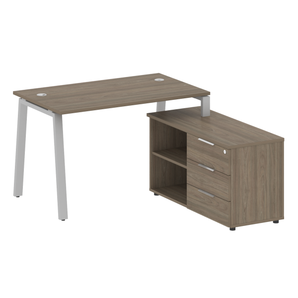 Рабочая станция на А-образном м/к с опорной тумбой правая БА.РС-СТС-2.2 Пр