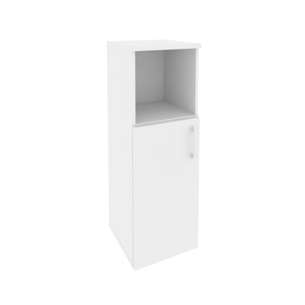 Шкаф средний узкий левый (1 низкий фасад ЛДСП) O.SU-2.1(L)