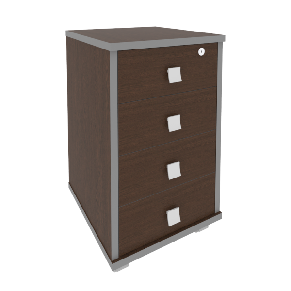 Тумба подкатная (4 ящика, с замком) Л.ТМ-4