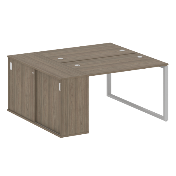 Рабочая станция на О-образном м/к с опорным шкафом-купе БО.РС-СШК-1.2
