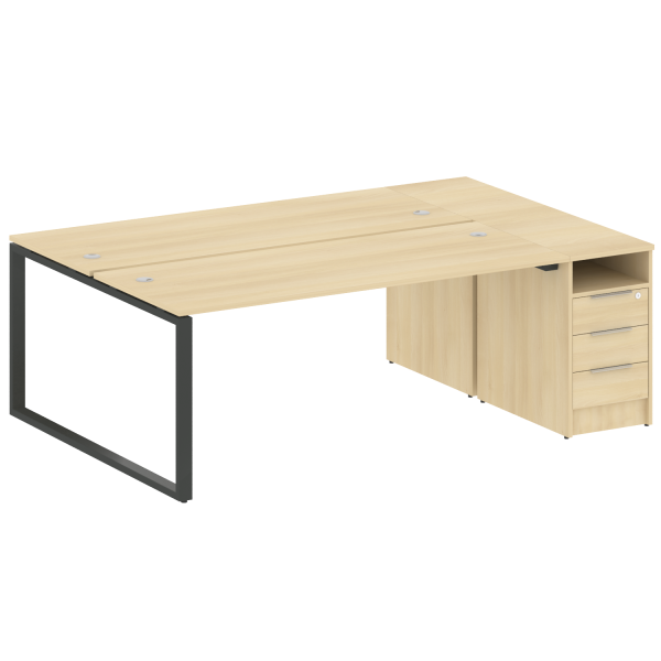 Рабочая станция на О-образном м/к с опорной тумбой БО.РС-СТП-2.5