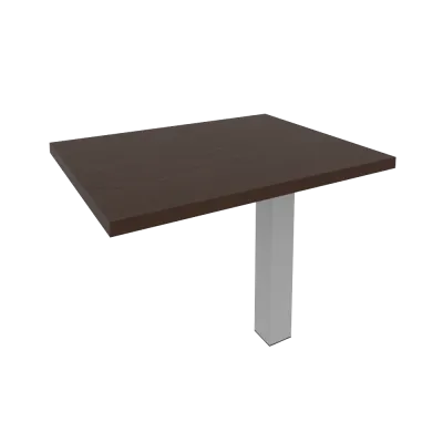 Брифинг-приставка для прямоугольного стола (опора LT-710 в комплекте) KB-4